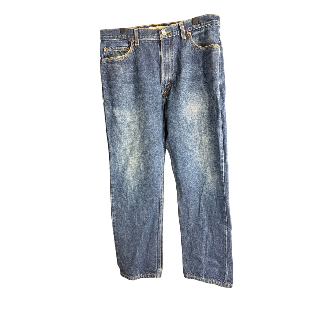Levi's 505 Regular Fit Blue Denim Jeans Mens W36 L30 Straight‎ Leg Classic